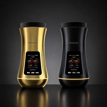 VOLTA DUO Pack Black + Gold electric hookah set by ShishaX
