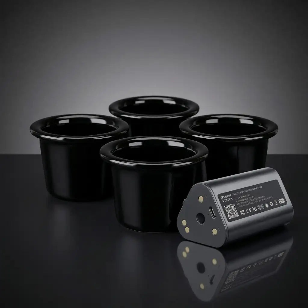 VOLTA Session Pack — ceramic chambers and accessories for electric hookah sessions