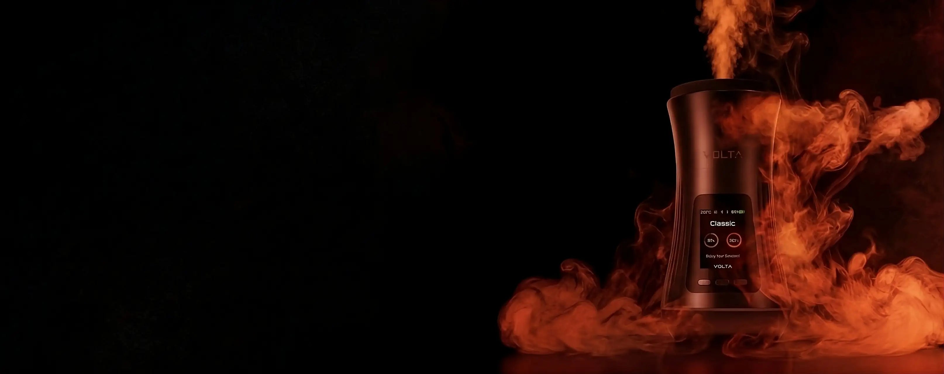 VOLTA electric hookah flame banner